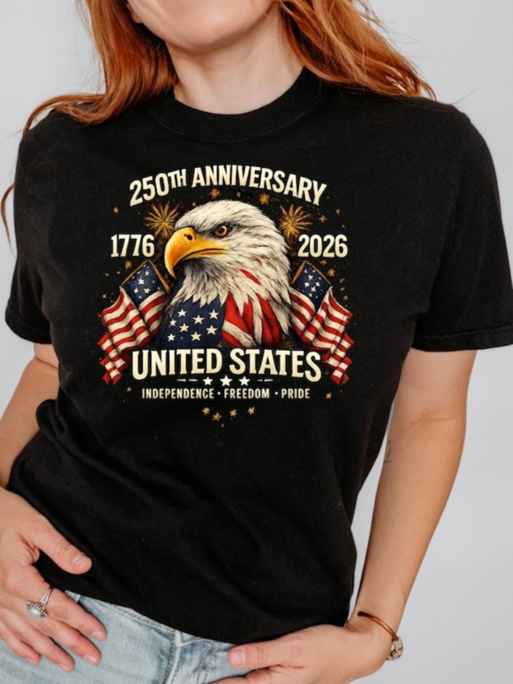 250th Anniversary United States Shirt, Patriotic Eagle T-Shirt